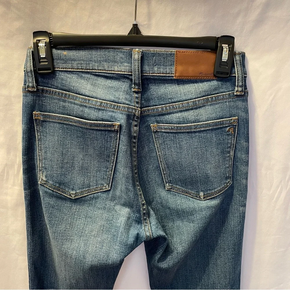 Madewell 9‎ Inch High Riser Skinny Skinny Distressed Denim Jeans Size 25 Stretch